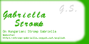 gabriella stromp business card